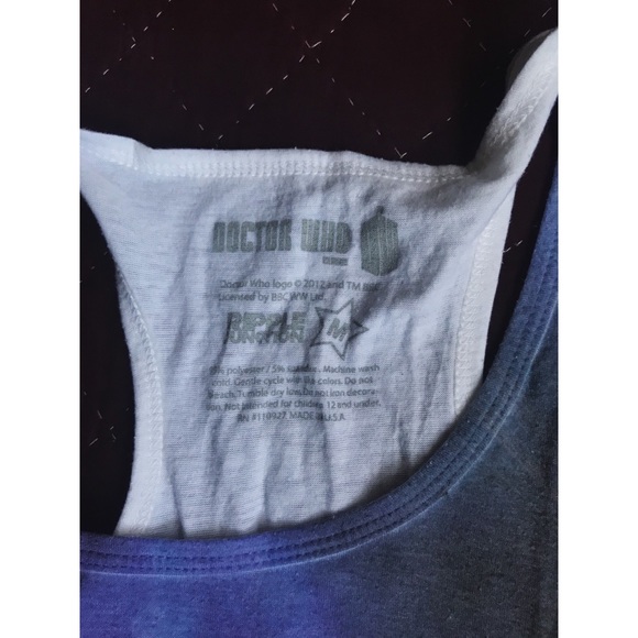 HOT TOPIC Doctor Who blue TARDIS tank top - Picture 3 of 3